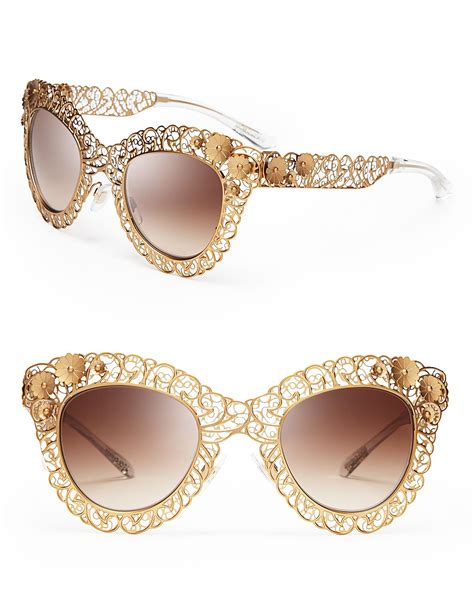 dolce gabbana sonnenbrille schwarz gold|Women's sunglasses: cat eye, floral, square .